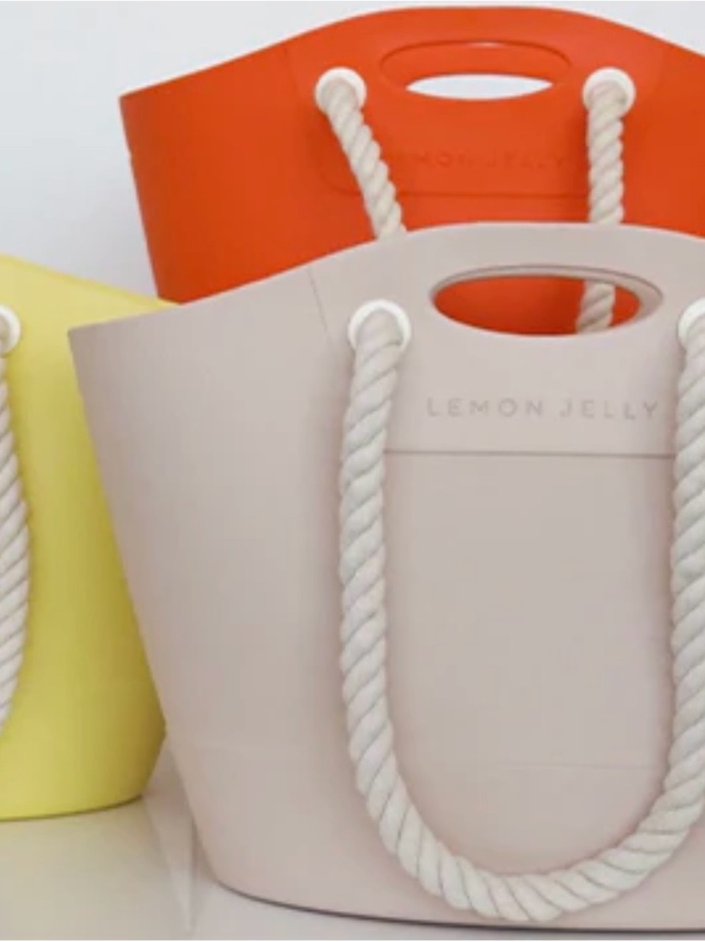 Lemonjelly Splashbag in Desert with Rope Handles EVA Beach Tote Bag NWOT - Picture 7 of 8